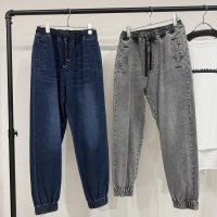 ●在庫限り●1日半のみの超短期販売●月曜朝9時まで●【6/6 LIVEご紹介アイテム】●デニムジョガーパンツ