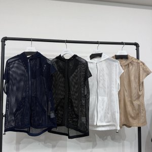 画像1: ●在庫限り●1日半のみの超短期販売●月曜朝9時まで●【6/6 LIVEご紹介アイテム】●メッシュ半袖ジップフーディ