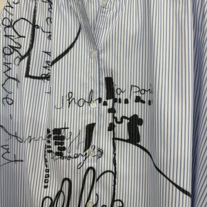 画像3: ●在庫限り●1日半のみの超短期販売●月曜朝9時まで●【6/6 LIVEご紹介アイテム】●殴り書きストライプオーバーシャツ