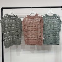 ●在庫限り●1日半のみの超短期販売●月曜朝9時まで●【6/6 LIVEご紹介アイテム】●リネンミックスカラーメッシュプルオーバー