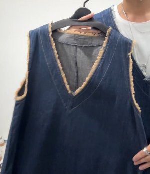 画像2: ●在庫限り●1日半のみの超短期販売●月曜朝9時まで●【6/6 LIVEご紹介アイテム】●フリンジデニムベスト