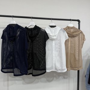 画像2: ●在庫限り●1日半のみの超短期販売●月曜朝9時まで●【6/6 LIVEご紹介アイテム】●メッシュ半袖ジップフーディ