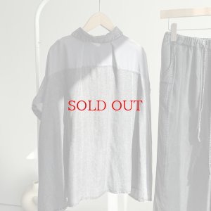 画像6: ●シアー切替●【6/10 LIVEご紹介アイテム】■シアー切替テンセルデニムシャツ