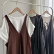 画像3: ●◎機能性◎機能性(接触冷感/撥水/防シワ/ストレッチ）シリーズ◎【6/14 LIVEご紹介アイテム】●高身長さんにもオススメ◎深Vジャンパースカート（メーカー確認後取り寄せ） (3)