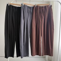 ●期間限定掲載●◎機能性◎機能性(接触冷感/撥水/防シワ/ストレッチ）シリーズ◎【6/14 LIVEご紹介アイテム】●超楽ちん◎タックデザインイージーパンツ（メーカー確認後取り寄せ）