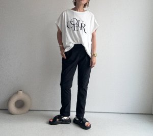 画像4: ●使える大人っぽロゴT●【6/14 LIVEご紹介アイテム】●フレンチスリーブロゴT(メーカー確認後取り寄せ)