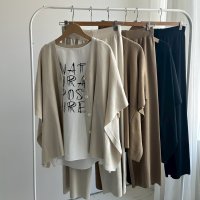 ●期間限定●大人っぽセットアップ【6/17 LIVEご紹介アイテム】ニットソーセットアップ＜予約/7＞