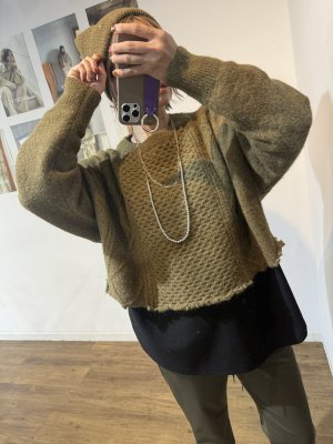 画像5: ●肩掛けしても可愛い!!デザイナーさんのこだわり詰まったニット●期間限定●ご予約ポイント対象【6/20 LIVEご紹介アイテム】ケーブルショートニット（ニット帽とセットアップ可能）＜予約/9-10＞