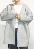 画像2: ●びっくりする位軽くて羽織りやすいウールコート◎●期間限定●ご予約ポイント対象【6/20 LIVEご紹介アイテム】ノーカラーウールコート＜予約/10＞ (2)