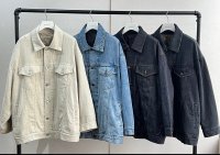 ◎オススメ◎珍しい中綿入りデニムジャケット!!冬終わりから春先の羽織にも◎●期間限定●ご予約ポイント対象【6/20 LIVEご紹介アイテム】中綿デニムジャケット＜予約/9-10＞