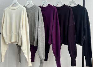画像1: ●大人のきれい色!!●期間限定●ご予約ポイント対象【6/20 LIVEご紹介アイテム】大人シックなメリノウール混ニット（セットアップ可能）＜予約/9-10＞