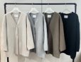 画像1: ●びっくりする位軽くて羽織りやすいウールコート◎●期間限定●ご予約ポイント対象【6/20 LIVEご紹介アイテム】ノーカラーウールコート＜予約/10＞ (1)