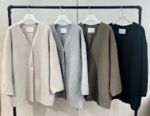 画像1: ●びっくりする位軽くて羽織りやすいウールコート◎●期間限定●ご予約ポイント対象【6/20 LIVEご紹介アイテム】ノーカラーウールコート＜予約/10＞
