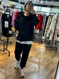 ●あったか裏起毛タイプ◎●期間限定●ご予約ポイント対象【6/20 LIVEご紹介アイテム】裏起毛ジョガーパンツ（セットアップ可能）＜予約/10＞