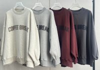 ●シルエットが可愛い●期間限定●ご予約ポイント対象【6/20 LIVEご紹介アイテム】COFFEE BREAK オーバースエット（一部カラーはセットアップ可能）＜予約/9＞