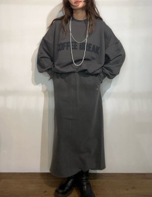 画像2: ●あの！美シルエットスエットパンツシリーズのナロースカート裏起毛タイプ!!●期間限定●ご予約ポイント対象【6/20 LIVEご紹介アイテム】裏起毛美シルエット!!スエットナロースカート（セットアップ可能）＜予約/9-10＞