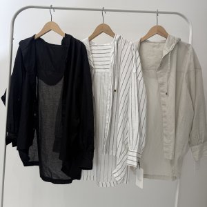 画像1: ●【6/24 LIVEご紹介アイテム】リネンミックスオーバーフーディ