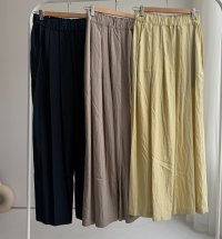 ●去年大人気だったシャラシャラボトムが新たなカラー展開で登場!!【6/24 LIVEご紹介アイテム】タックイージーパンツ