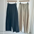 画像2: ●セットアップ可能●期間限定●晩夏-秋アイテム【6/28 LIVEご紹介アイテム】ナイロンタックゆるっとパンツ＜予約/7＞ (2)