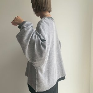 画像2: ●期間限定●晩夏-秋アイテム【6/28 LIVEご紹介アイテム】リバーシブルオーバースエット＜予約/8－9＞