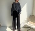 画像3: ●期間限定●晩夏-秋アイテム【6/28 LIVEご紹介アイテム】デニム×ポンチ素材切替楽ちんパンツ＜予約/7＞ (3)