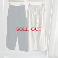 ●セットアップ可能●期間限定●晩夏-秋アイテム【6/28 LIVEご紹介アイテム】ナイロンタックゆるっとパンツ＜予約/7＞