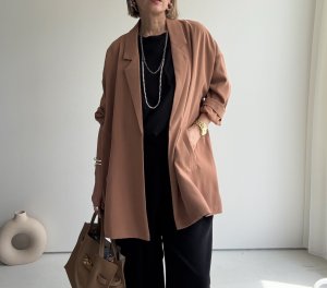 画像6: ●NEW COLOR●カーデライクジャケットに新色登場!!!◎激推し認定◎【LIVEご紹介アイテム】カーデの気軽さで羽織れちゃうジャケット!?●カーデライクオーバージャケット