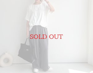 画像12: ●NEW COLOR●カーデライクシリーズの新型ボトム!!【LIVEご紹介アイテム】カーデライクシリーズ◎タックワイドパンツ（予約）