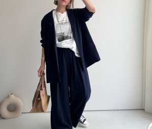 画像2: ●NEW COLOR●カーデライクジャケットに新色登場!!!◎激推し認定◎【LIVEご紹介アイテム】カーデの気軽さで羽織れちゃうジャケット!?●カーデライクオーバージャケット（予約）