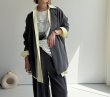 画像1: ●LAMERライブのマストアイテム◎激推し認定◎【LIVEご紹介アイテム】カーデの気軽さで羽織れちゃうジャケット!?●カーデライクオーバージャケット（ブラック/チャコール） (1)