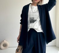 ●NEW COLOR●カーデライクジャケットに新色登場!!!◎激推し認定◎【LIVEご紹介アイテム】カーデの気軽さで羽織れちゃうジャケット!?●カーデライクオーバージャケット（予約）