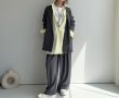 画像2: ●LAMERライブのマストアイテム◎激推し認定◎【LIVEご紹介アイテム】カーデの気軽さで羽織れちゃうジャケット!?●カーデライクオーバージャケット（ブラック/チャコール） (2)