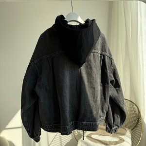 画像2: ●生産枠限り●期間限定掲載●【7/8ご紹介アイテム】フード付デニムブルゾン（フード着脱可能＜予約/8-9＞