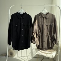 ●生産枠限り●期間限定掲載●【7/8ご紹介アイテム】ミリタリードルマンシャツ「パンツとセットアップ可能」＜予約/8-9＞