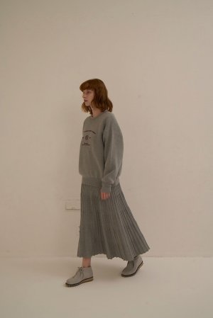 画像4: ●生産枠限り●期間限定掲載●【7/8ご紹介アイテム】ニットプリーツスカート「2WAYニットブルゾンとセットアップ可能」＜予約/8-9＞