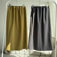 ●生産枠限り●期間限定掲載●【7/8ご紹介アイテム】ウエストギャザーミディスカート＜予約/8-9＞