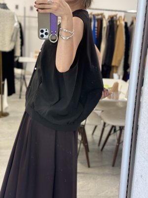 画像2: ●ご予約ポイント対象●期間限定掲載●【7/14 LIVEご紹介アイテム】パールボタンコクーンベスト＜予約/９-10＞