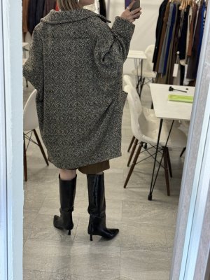 画像3: ●ご予約ポイント対象●期間限定掲載●【7/14 LIVEご紹介アイテム】ヘリンボーン裏起毛コクーンコート＜予約/10‐11＞