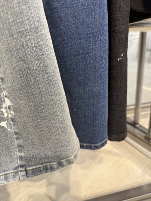 画像7: ●期間限定/ご予約5倍ポイント●【1/19 ayane】ペイント加工バレルレッグデニムパンツ（予約/3-4）