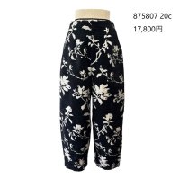 ●ご予約ポイント対象●期間限定掲載●【7/18 LIVEご紹介アイテム】花柄ジャガードバレルレッグパンツ＜予約/9-10＞