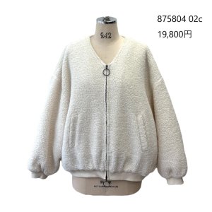 画像2: ●ご予約ポイント対象●期間限定掲載●【7/18 LIVEご紹介アイテム】バックロゴ刺繍ボアブルゾン＜予約/11＞