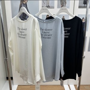 画像1: ●ご予約ポイント対象●期間限定掲載●【7/23 LIVEご紹介アイテム】ワッシャーロゴTブラウス＜予約/10＞