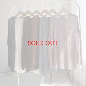 画像2: ●メーカー在庫限り●短期掲載【8/27 LIVEアイテム】サイドスリットメッシュプルオーバー