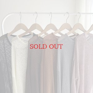 画像3: ●メーカー在庫限り●短期掲載【8/27 LIVEアイテム】サイドスリットメッシュプルオーバー