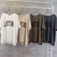 画像1: ●生産枠限り●晩夏〜秋に使える展示会シリーズ●【7/28 LIVEご紹介アイテム】オーバーシルエット秋色ロゴハーフスリーブT (1)
