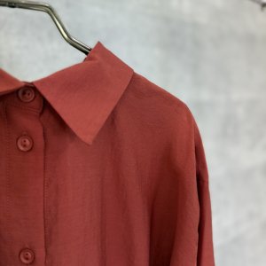 画像5: ●生産枠限り●晩夏〜秋に使える展示会シリーズ●【7/28 LIVEご紹介アイテム】さらさら涼しい素材ショートレングスシャツ