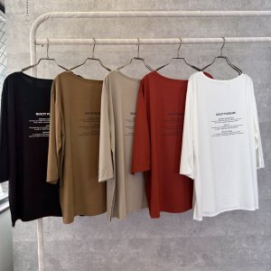 画像2: ●生産枠限り●晩夏〜秋に使える展示会シリーズ●【7/28 LIVEご紹介アイテム】接触冷感◎とろとろバックロゴ八部袖T