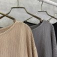 画像2: ●生産枠限り●晩夏〜秋に使える展示会シリーズ●【7/28 LIVEご紹介アイテム】レイヤードメッシュプルオーバー (2)