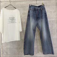 ●生産枠限り●ルーズシルエットが可愛い●【7/28 LIVEご紹介アイテム】ルーズシルエットボーイズデニム（予約/8）