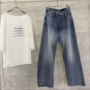 画像1: ●生産枠限り●ルーズシルエットが可愛い●【7/28 LIVEご紹介アイテム】ルーズシルエットボーイズデニム（予約/8）
